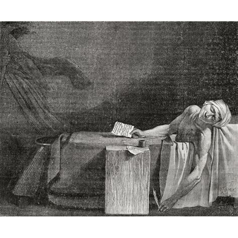 Posterazzi DPI1858192LARGE Death of Marat 13 July 1793 Jean-Paul Marat 1743-1793 French ...