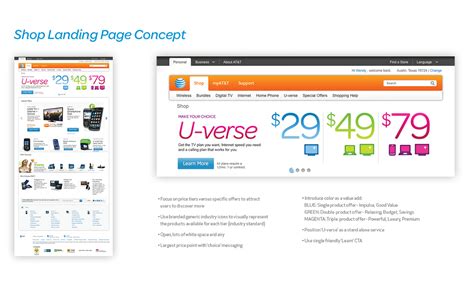 U-verse Merchandising Design Framework — www.att.com :: Behance