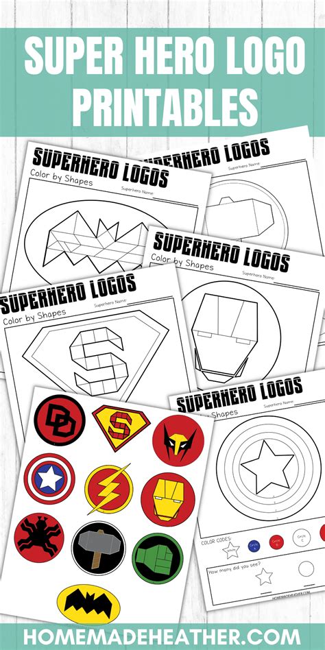 Superhero Logo Coloring Pages