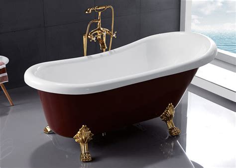 Small Acrylic Clawfoot Bathtubs , Antique Freestanding Slipper Tub 1700 ...