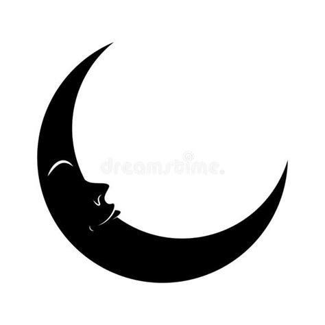 Crescent Moon Silhouette Shape Stock Illustrations – 2,564 Crescent ...