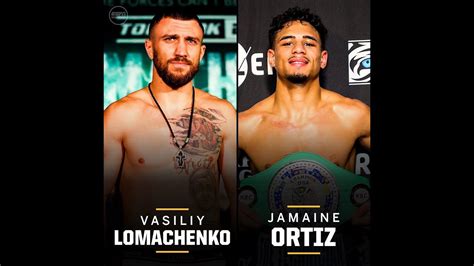 VASILIY LOMACHENKO VS JAMAINE ORTIZ FULL FIGHT - YouTube