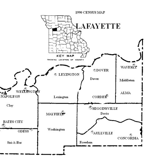 Lafayette County, Missouri: Maps and Gazetteers