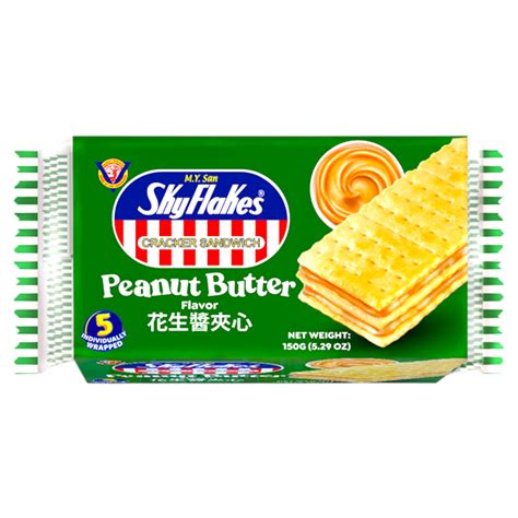 MY San - SkyFlakes Cracker Sandwich Peanut Butter Flavor 5.29 OZ – Sophia's Home Favorites