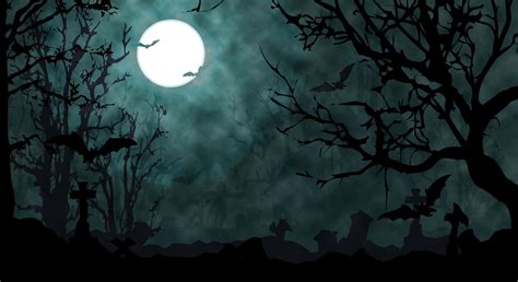 Download Spooky Graveyard Halloween Zoom Background | Wallpapers.com