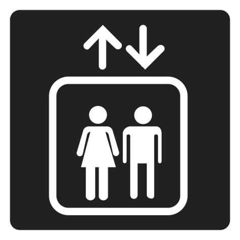 Male Female Lift Icon PNG & SVG Design For T-Shirts