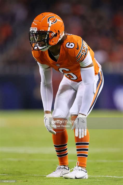 Kyler Gordon of the Chicago Bears in action against the Washington... | Chicago bears, Nfl ...