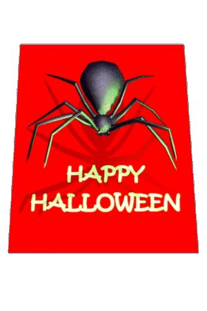 Happy Halloween says the friendly spider | Halloween, Halloween gif, Happy halloween