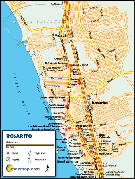 Rosarito Beach Baja Maps | Rosarito beach, Rosarito baja california, Baja california mexico