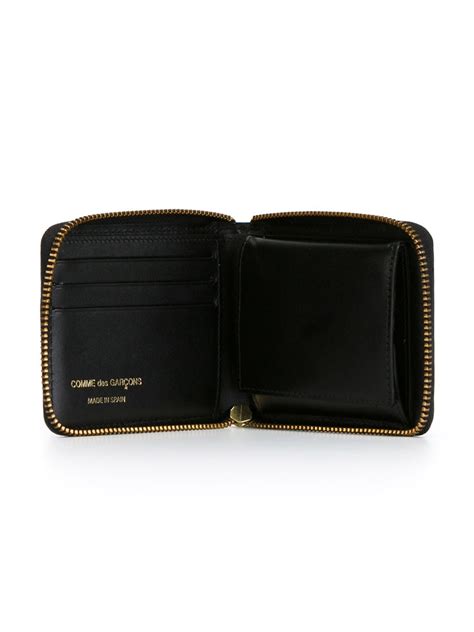 Comme des garçons Comme Des Garçons Wallet Zip Around Wallet in Black ...