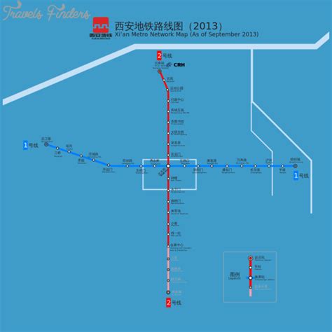 Xi'an Subway Map - TravelsFinders.Com