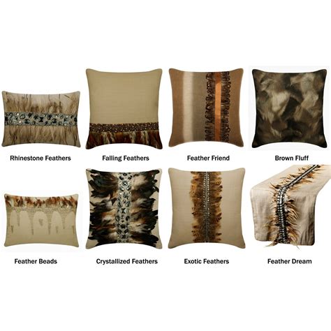 The Feather Collection Pillow Covers Decorative Throw Pillow - Etsy