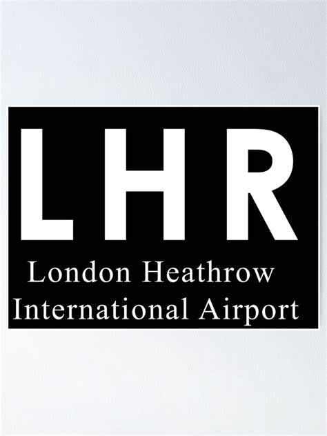 "London Heathrow International Airport" Poster for Sale by hongalhongal | Redbubble