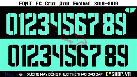 FONT NUMBER KIT SOCCER Version 3 - CYSHOP.VN on Behance Numbers Typography, Numbers Font ...