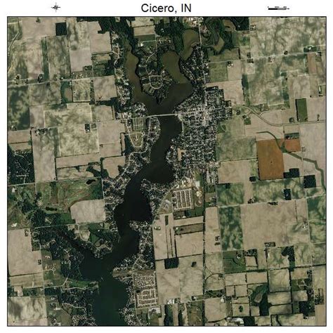 Aerial Photography Map of Cicero, IN Indiana