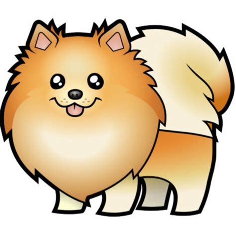 Cartoon Pomeranian Cut Out | Zazzle