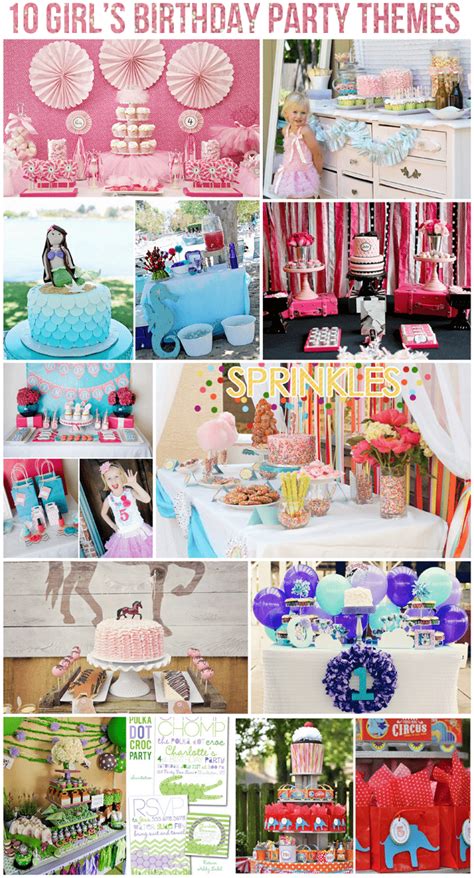 Top 10 Girl's Birthday Party Themes! | Pizzazzerie