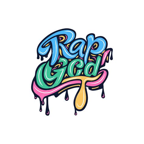 Rap God Graffiti Typography Vector, Rap, God, Graffiti Typography PNG and Vector with ...