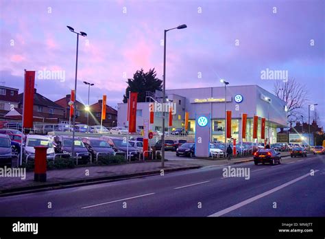 VW Dealership, Colindale, London, UK, England Stock Photo - Alamy