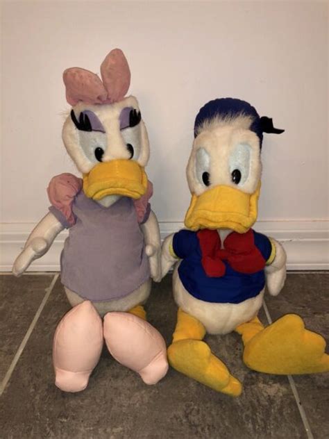 X2 DISNEY DONALD & DAISY DUCK PLUSH STUFFED ANIMAL DOL VINTAGE GIRL BOY TOYS KID | eBay