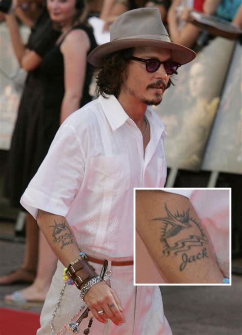 Tattoo Girls Page: Johnny Depp tattoos changed after breaking up with actress Winona Ryder.