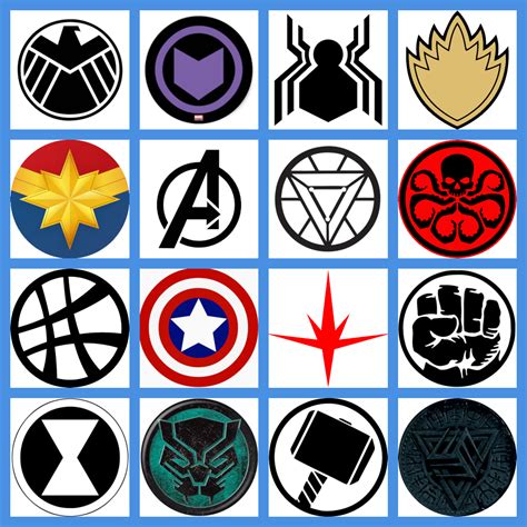 Marvel cinematic universe symbols and logos – Artofit