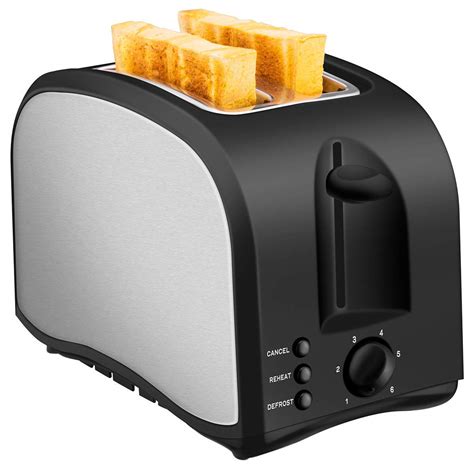 2 Slice Toaster CUSINAID Black Wide Slot Toaster 2 Slice Best Rated ...