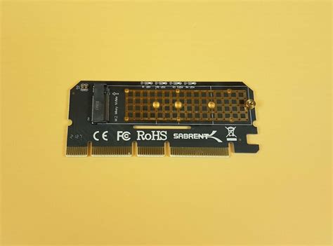 Sabrent NVMe M.2 SSD to PCIe X16/X8/X4 Card Review - EnosTech.com