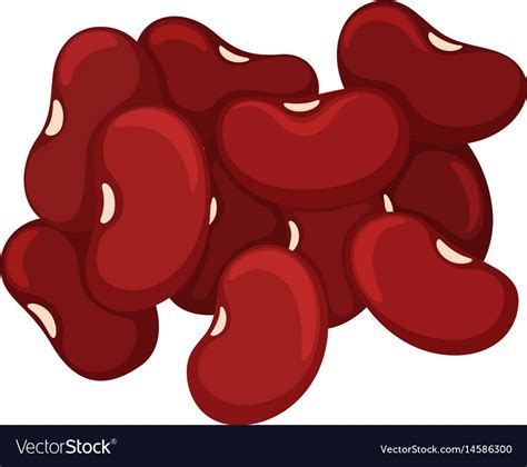 a pile of red beans on a white background