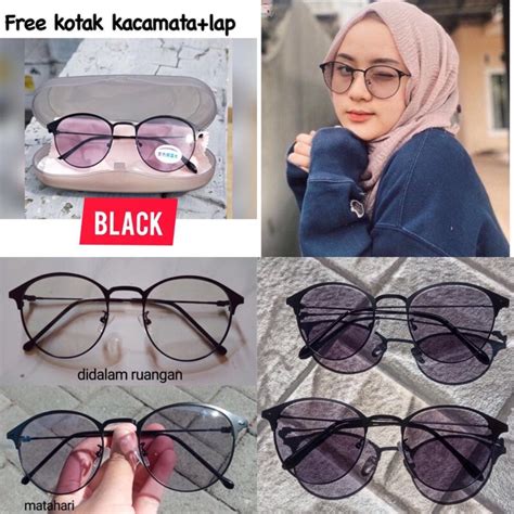 Jual [FREE KOTAK+LAP] KACAMATA PHOTOCROMIC KOREA/KACAMATA ANTIRADIASI ...