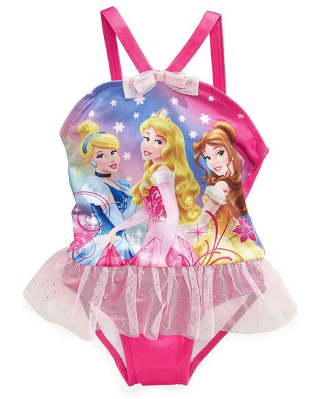 Disney Kids Swimwear, Little Girls Princess One-Piece Swimsuit - Kids ...