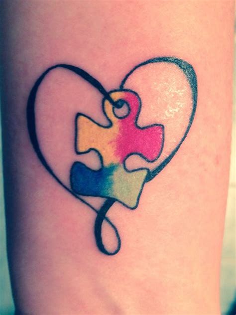 Pin by Jessica Stringer on Tattoo Ideas | Autism tattoos, Puzzle tattoos, Autism awareness tattoo