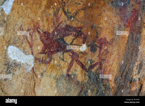 San Rock Art in the Western Cape , South Africa Stock Photo - Alamy