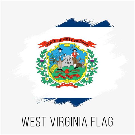 USA State West Virginia Grunge Vector Flag Design Template 18811282 ...