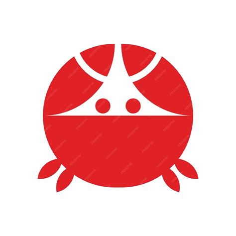 Premium Vector | Icon crab cute