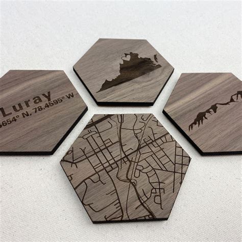 Hexagon Coasters - Etsy