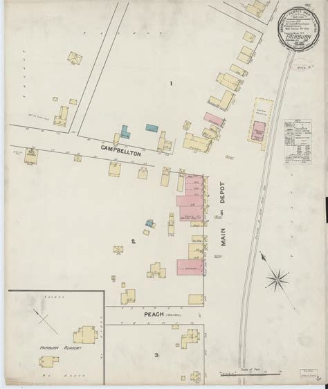 Map, Georgia, Fairburn | Library of Congress