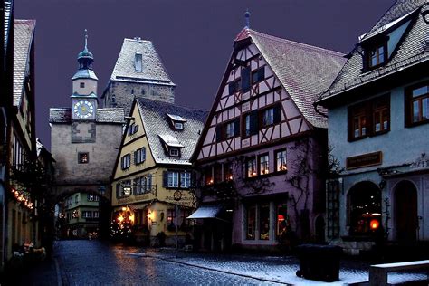 "December night in Rothenburg" by Arie Koene | Redbubble