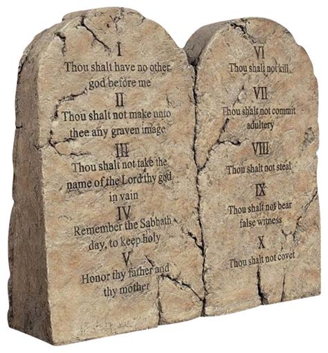 Ten Commandments Tablets Statue - Contemporary - Garden Statues And ...