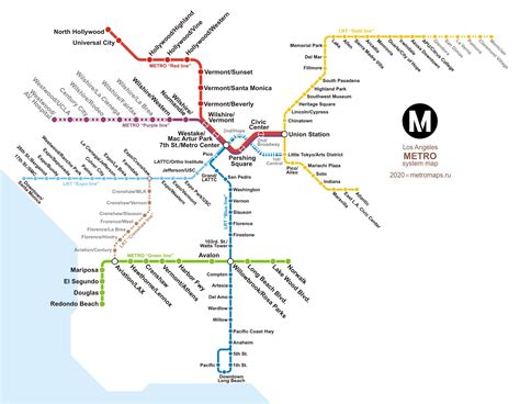 Los Angeles Subway Map 2020 Zone Map | Images and Photos finder