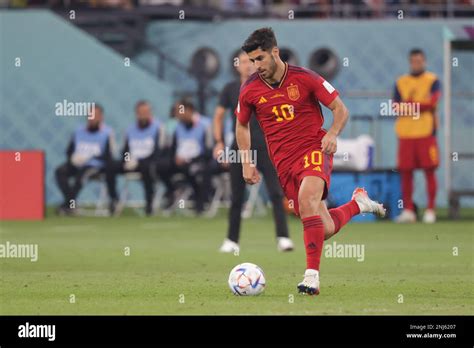 Marco Asensio of Spain in action during the FIFA World Cup Qatar 2022 match between Japan and ...