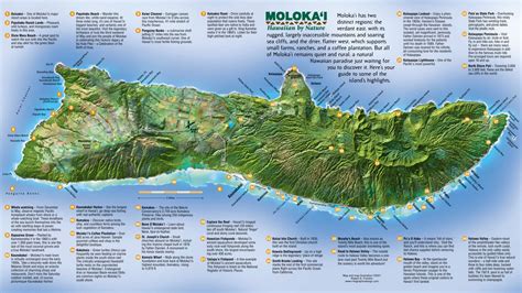 Molokai Tourist Map - Molokai Hawaii • mappery