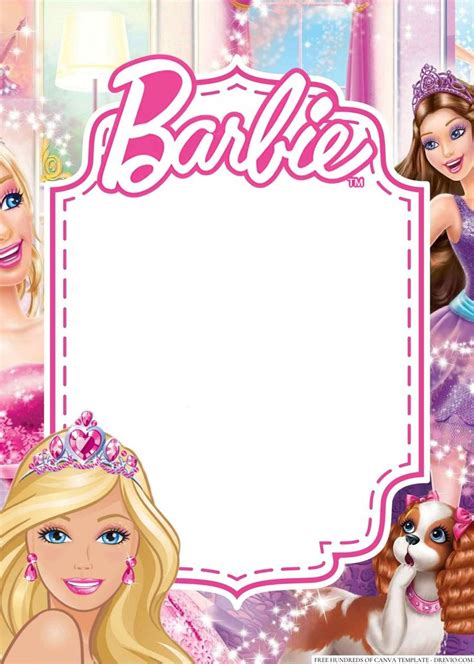 22+ Barbie Canva Birthday Invitation Templates | Barbie invitations ...