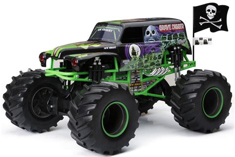 New Bright RC Monster Jam 1:8 Scale 4x4 Radio Control Truck - Grave ...