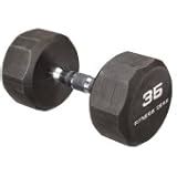 Amazon.com : Fitness Gear Rubber Hex 5-25 lb Dumbbell Set : Sports & Outdoors