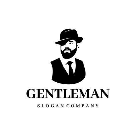 Gentleman logo design. Awesome our combination man and headphone logo ...