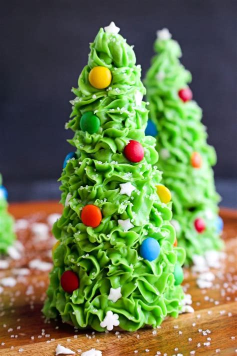 Ice Cream Cone Christmas Trees | The Two Bite Club