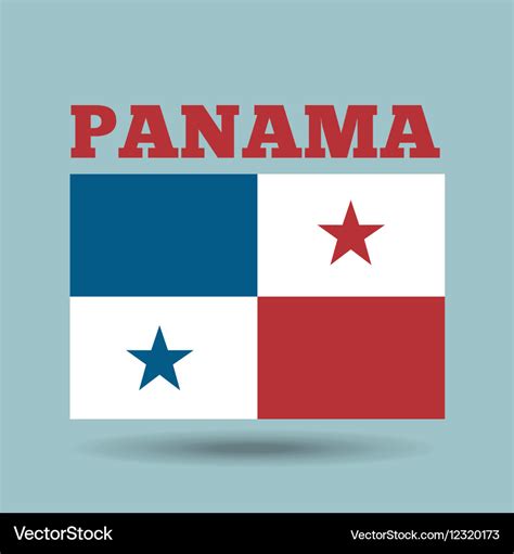 Panama country flag Royalty Free Vector Image - VectorStock