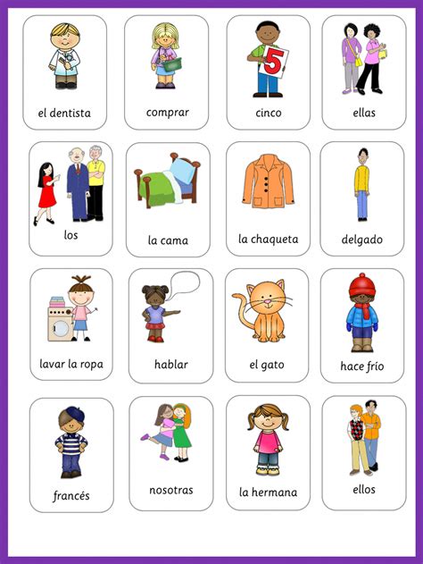 Spanish Flashcards Basic Vocabulary | Learning spanish, Learn portuguese, Spanish flashcards