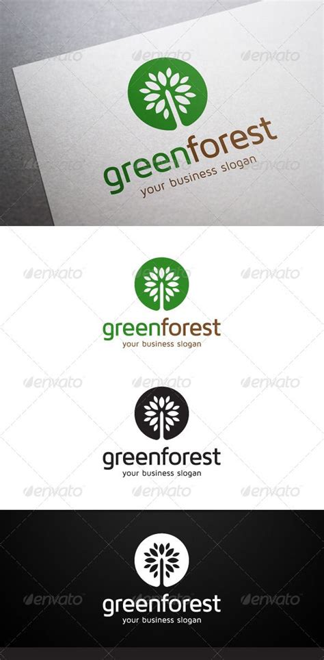 Green Forest Logo | Forest logo, Natural logo, Logo design